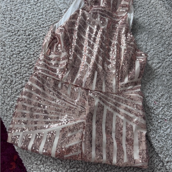 Sequin Striped Jumpsuit - Picture 4 of 7